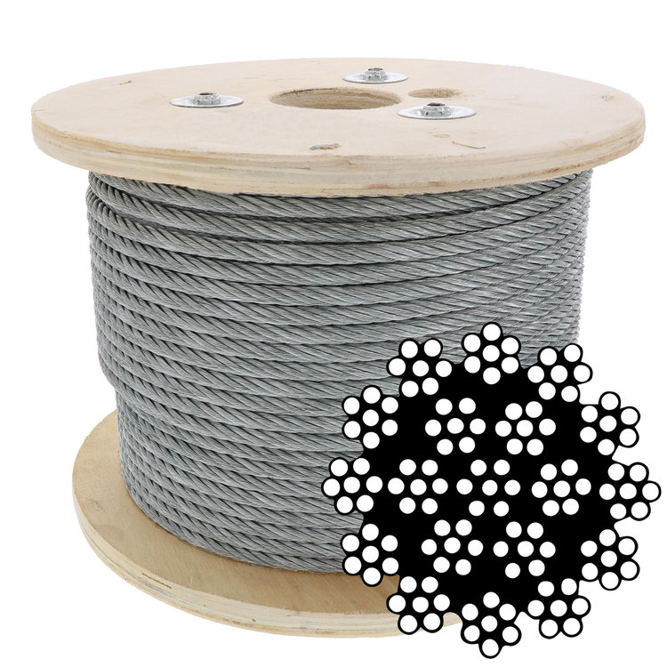 سیم بکسل 7*19 مقاوم در برابر چرخش