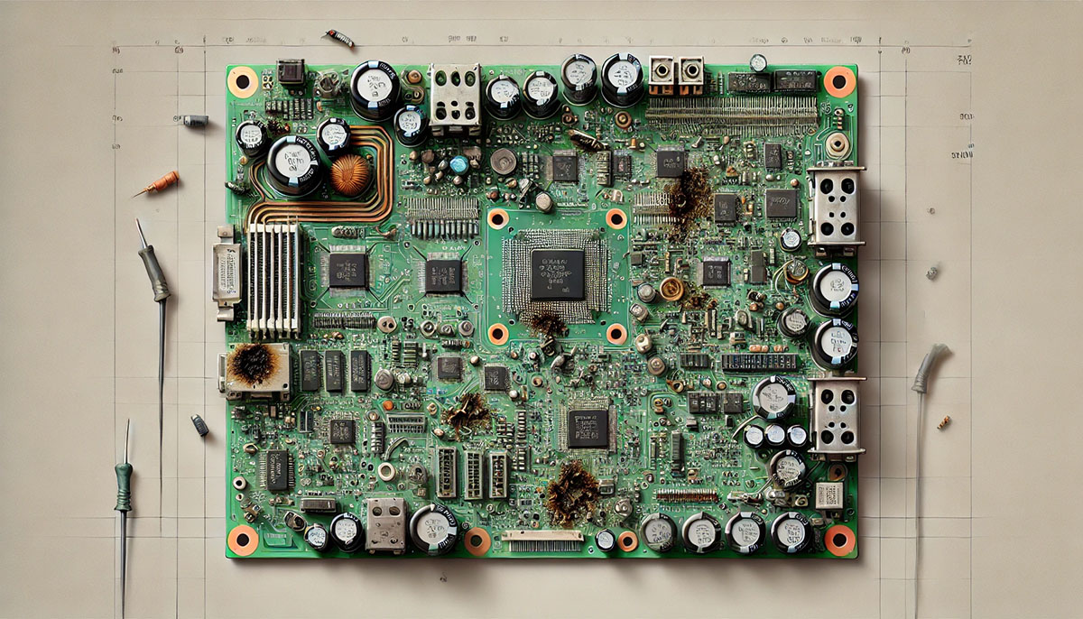 برد الکترونیکی خراب