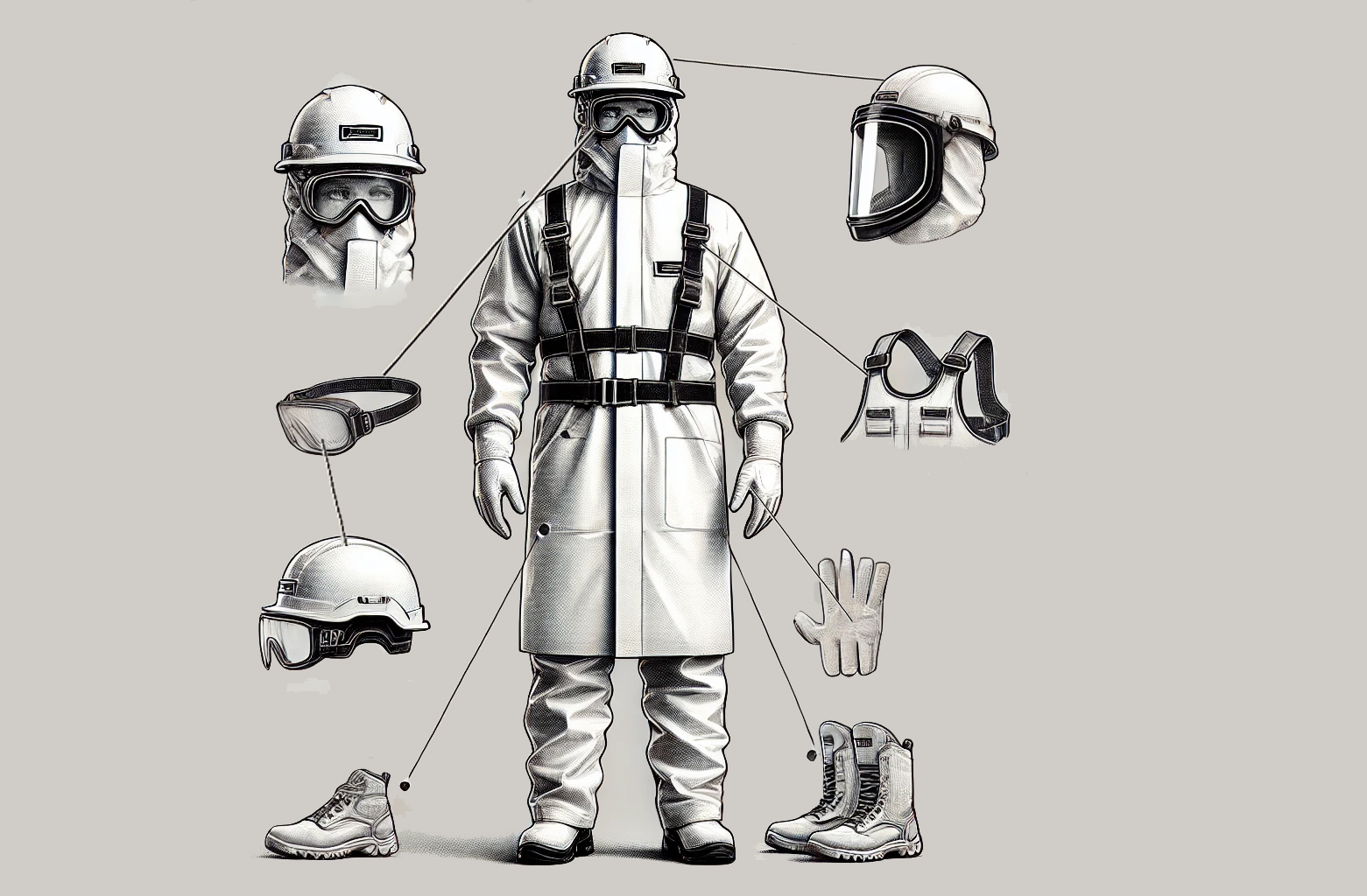 لوازم و لباس ایمنی در هنگام استفاده از سود پرک