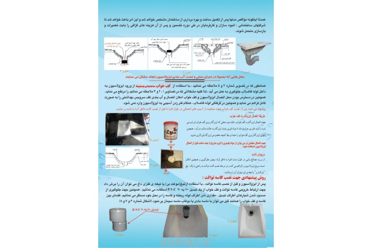 کف‌ خواب توالت ایرانی