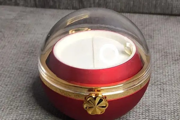 باکس گل رز چرخان گرد