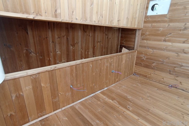 نصاب چوب ترموود ماربل لمینت دیوارپوش 