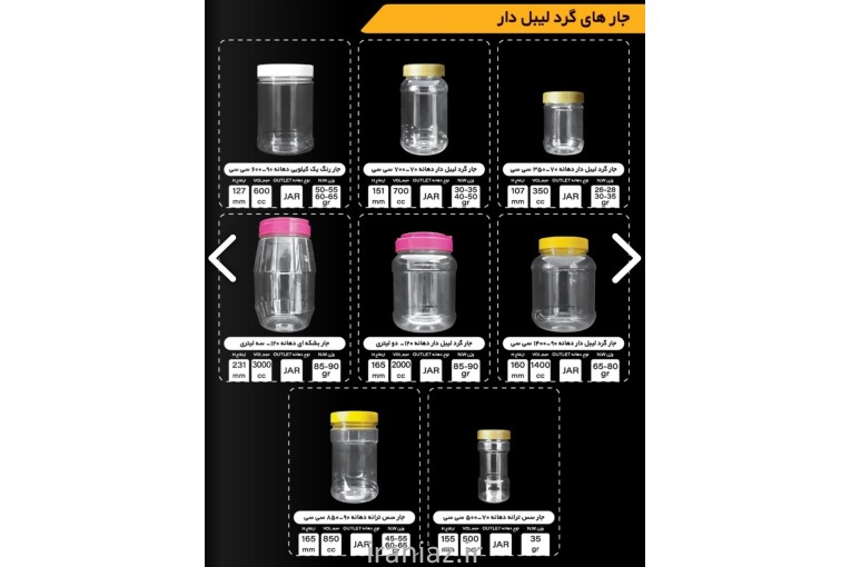 پرفیوم بطری پت