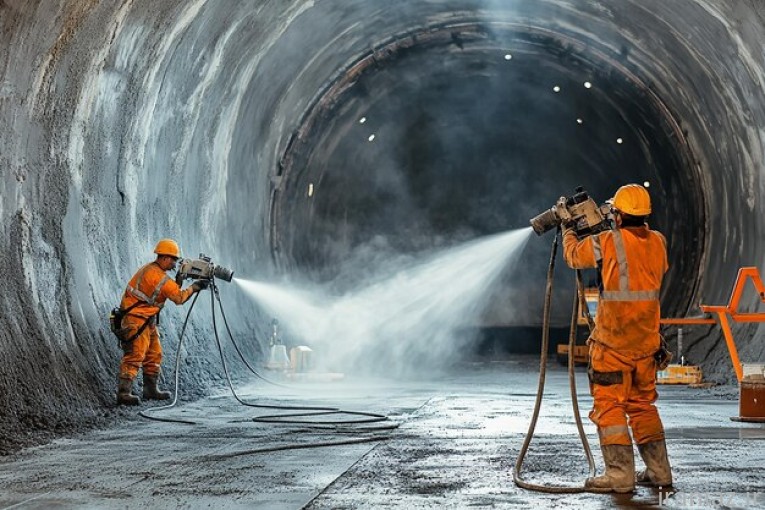 اجرای تخصصی شاتکریت و بتن پاشی 