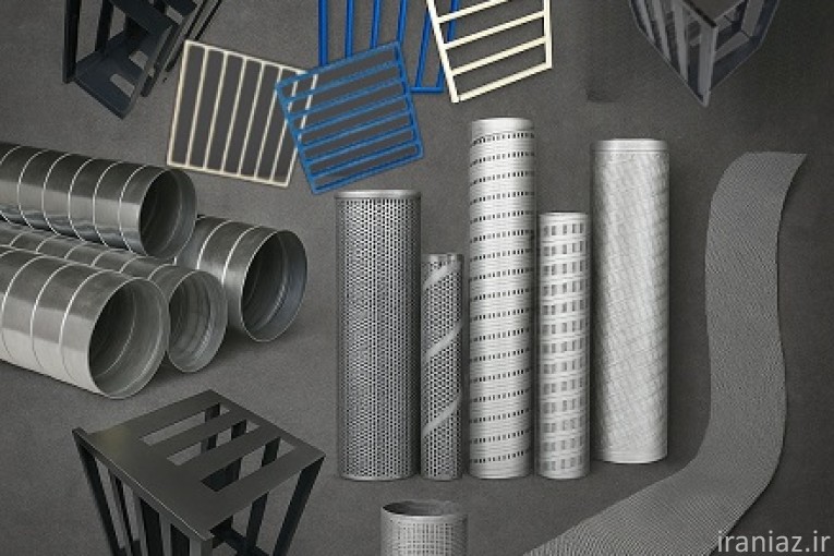 لوله اسپیرال، توری لوزی و فریم فیلتر