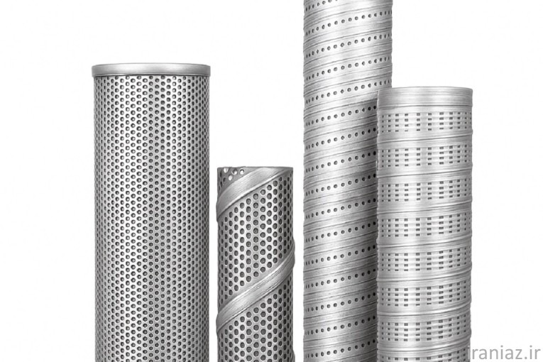 لوله اسپیرال، توری لوزی و فریم فیلتر