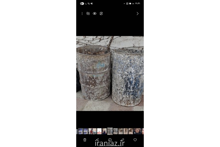 بشکه بنایی سالم دوعدد