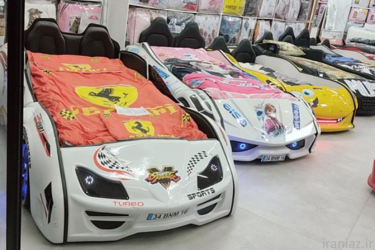 تخت خواب ماشینی پسرانه کودک ونوجوان