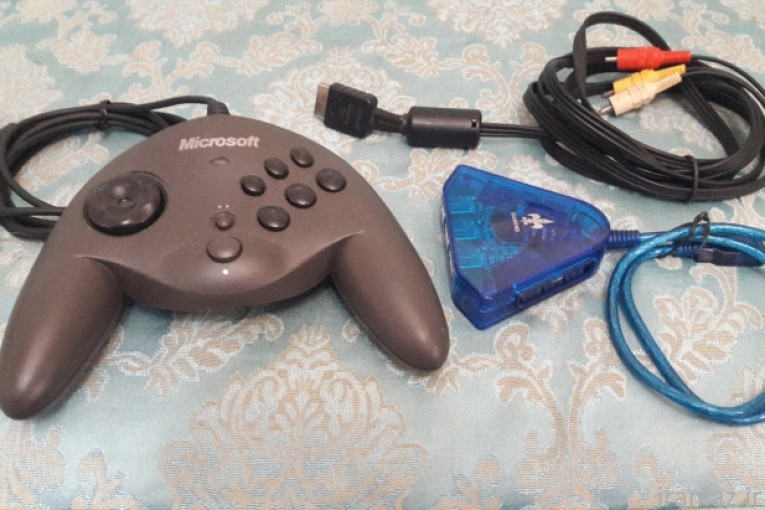 دسته بازی مایکروسافت و رابط کابل PS1