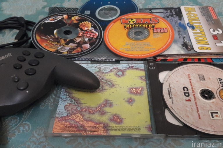 دسته بازی مایکروسافت و رابط کابل PS1