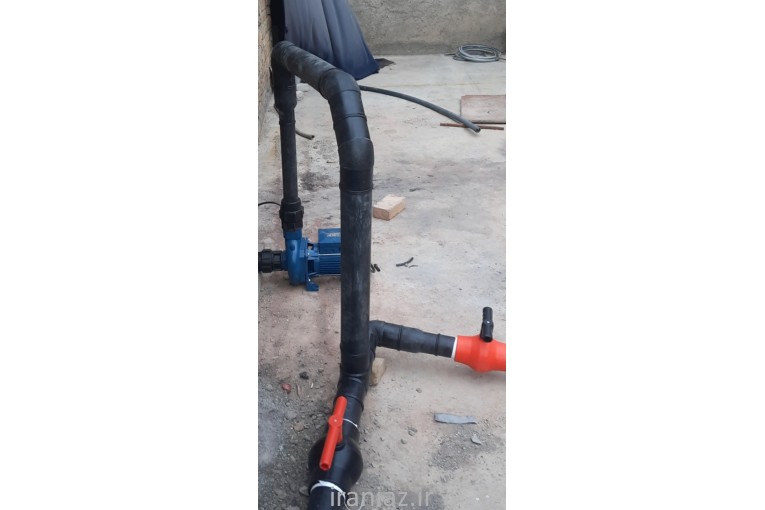 لوله کش آب  و نصب پمپ و مخزن آب  