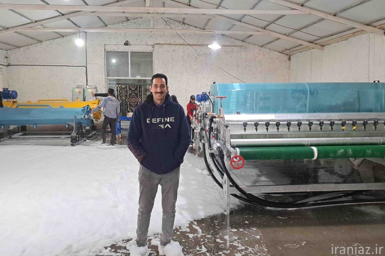 دستگاه قالیشور اتوماتیک رومیزی 8 برسه 