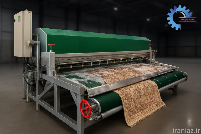 دستگاه قالیشور اتوماتیک رومیزی 8 برسه 