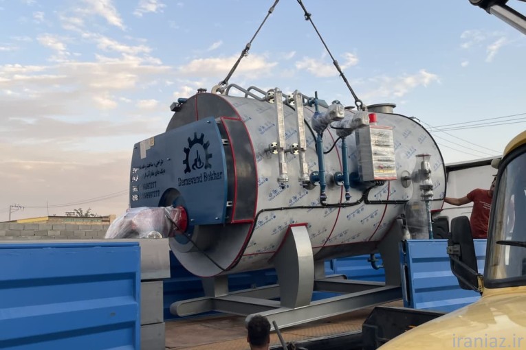 دیگ بخار 2 تن استاندارد آماده تحویل 