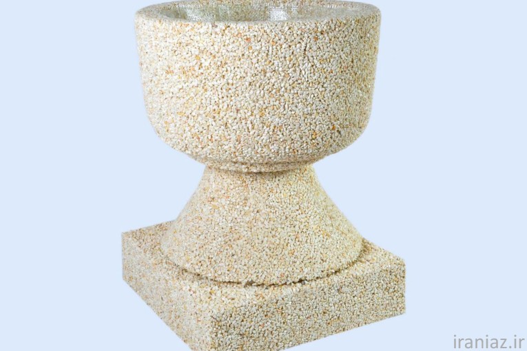 گلدان سه که سنگی پرتیکان 