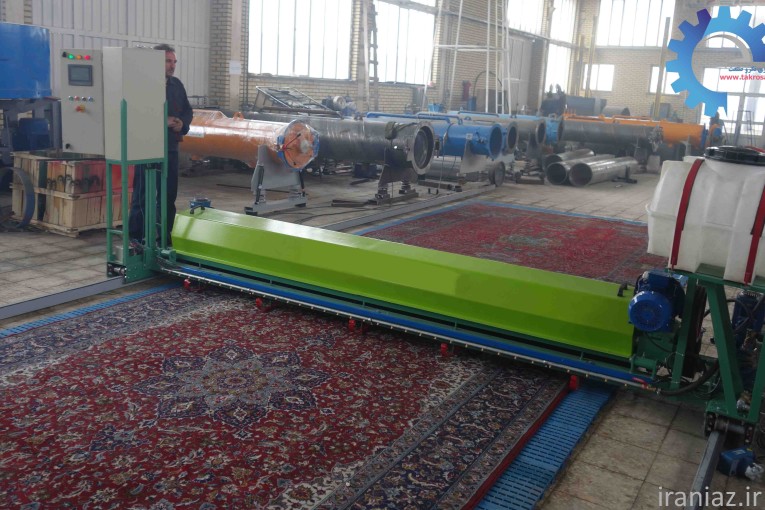 دستگاه قالیشور ریلی اتوماتیک تکروصنعت 