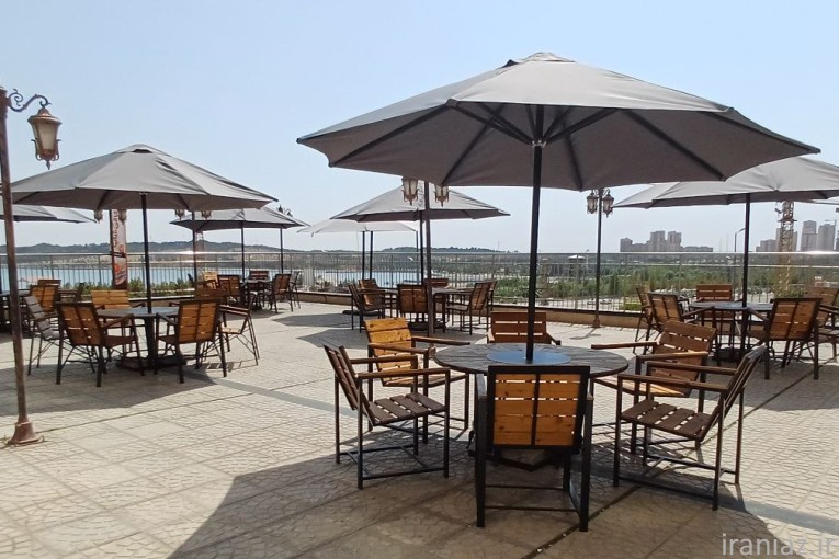 آتشدان میز و صندلی چتردار