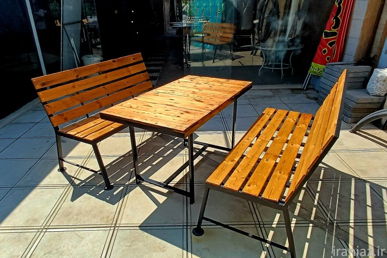 آتشدان میز و صندلی چتردار