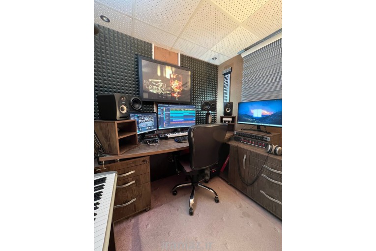 استودیو ضبط صدا و تنظیم موزیک