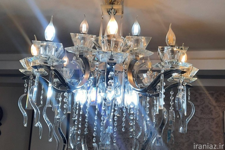 لوستر آویز کریستال 24 شعله 