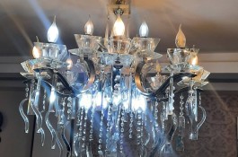 لوستر آویز کریستال 24 شعله 