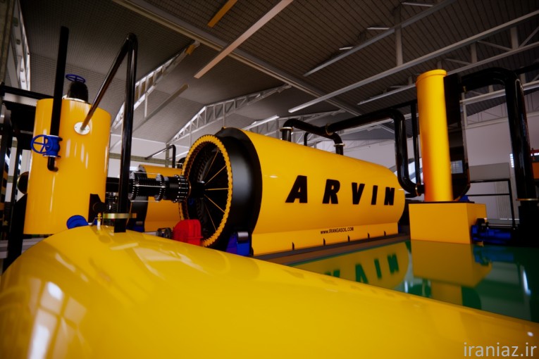 خط تولید گازوئیل از لاستیک و پلاستیک