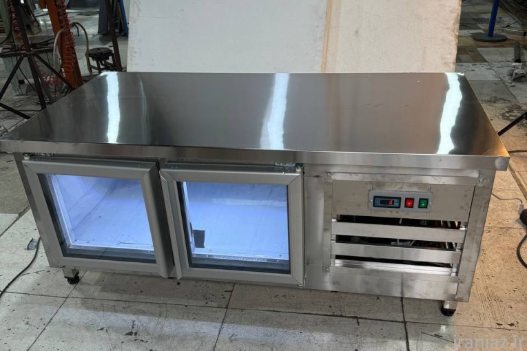 زیر گریل یخچالی استیل ، سایز ۱۵۰ سانت