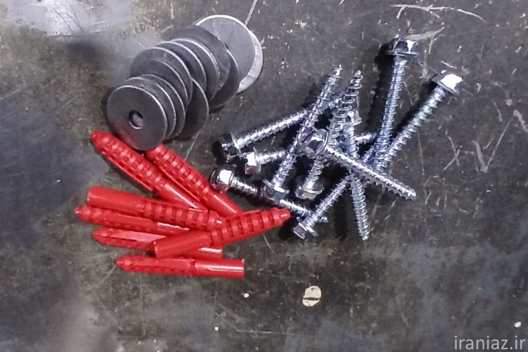 پیچ والپستی(پیچ، واشر و رولپلاک)