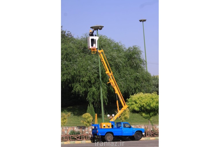 اجاره نیسان بالابر جرثقیل سبد دار.لجور