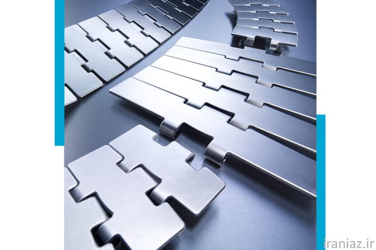 زنجیر نقاله تخت استیل و پلاستیکی