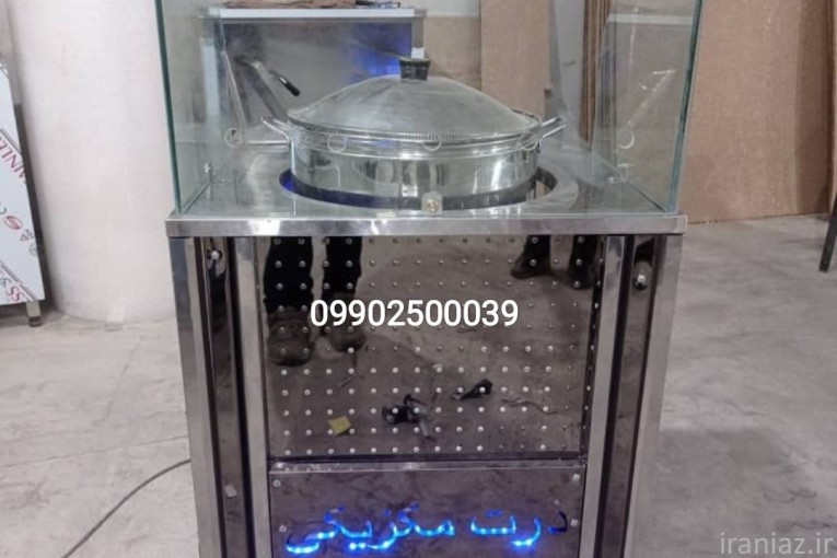 میز ذرت دارای بخار پز و لگن بن ماری