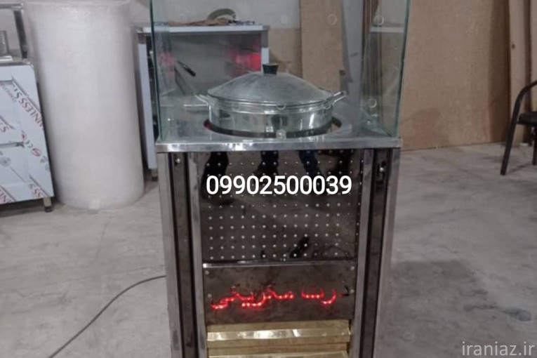 میز ذرت دارای بخار پز و لگن بن ماری