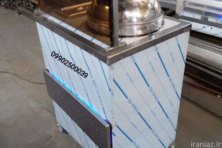 میز ذرت دارای بخار پز و لگن بن ماری