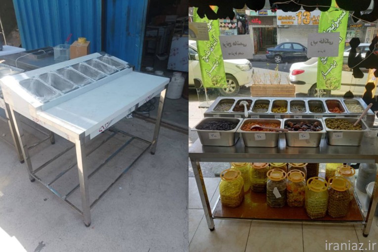 میزکار طرح تاپینگ/ میز ترشی و پیتزا