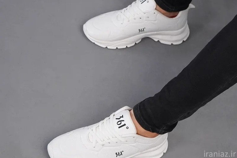 کفش ورزشی سفید سایز ۴۰ تا ۴۱ 