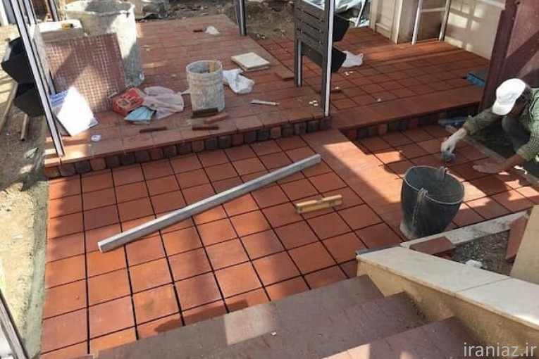 آجر سنتی کف حیاط 