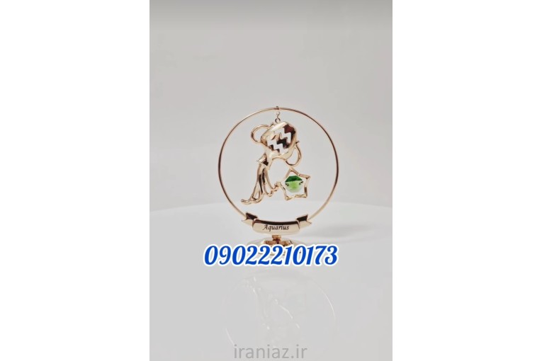 تندیس روکش طلا نماد ماه بهمن