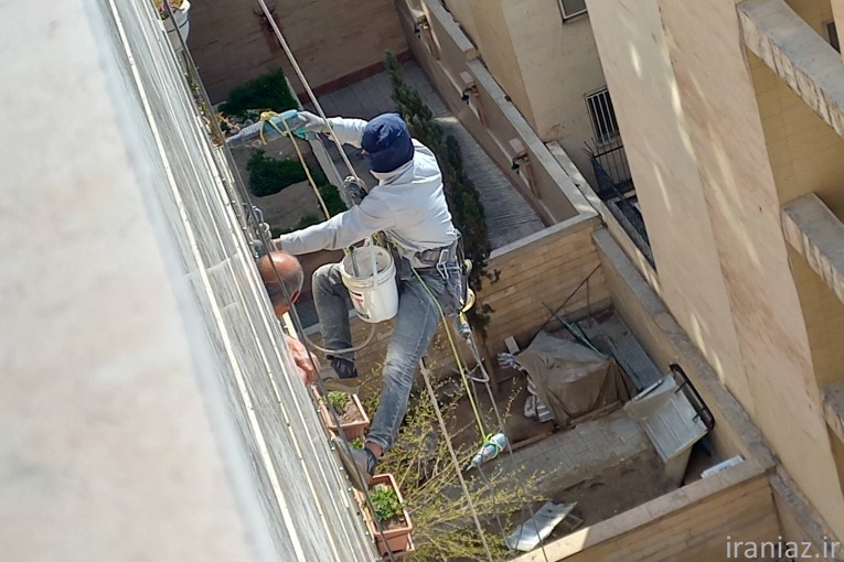 کار در ارتفاع با طناب (راپل)