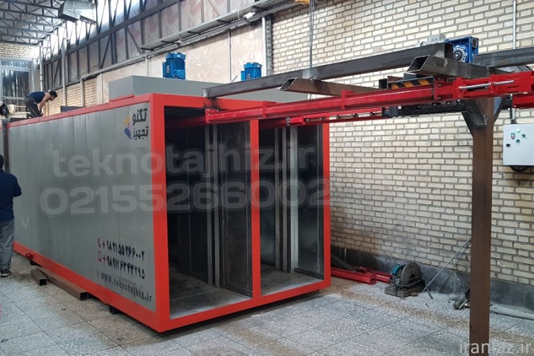 کوره کانوایری اتومات رنگ پودری 