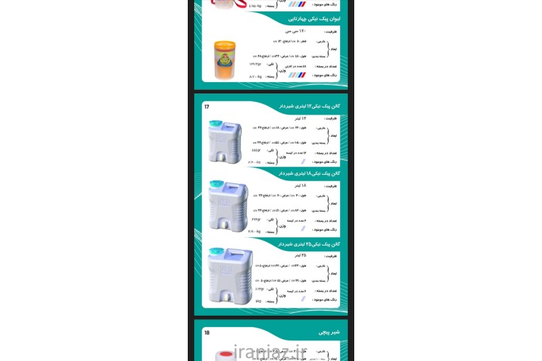 گالن های شیردار کیش ترموس