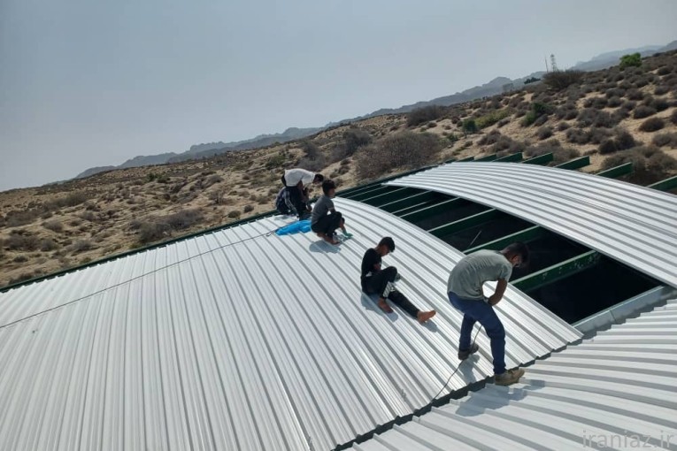 اجرای سقف شیروانی ایرانیتی، سفالی، UPVC