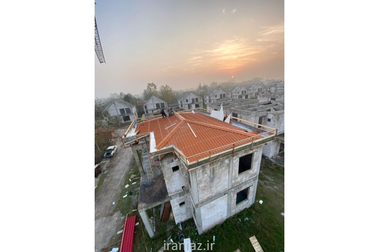 اجرای سقف شیروانی ایرانیتی، سفالی، UPVC