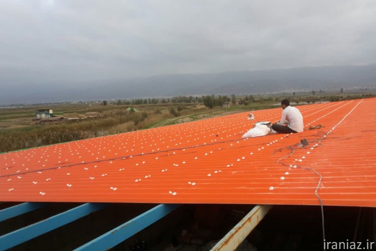 اجرای سقف شیروانی ایرانیتی، سفالی، UPVC