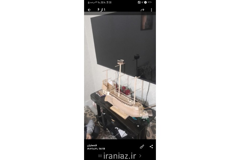 ساخت ماکت کشتی چوبی