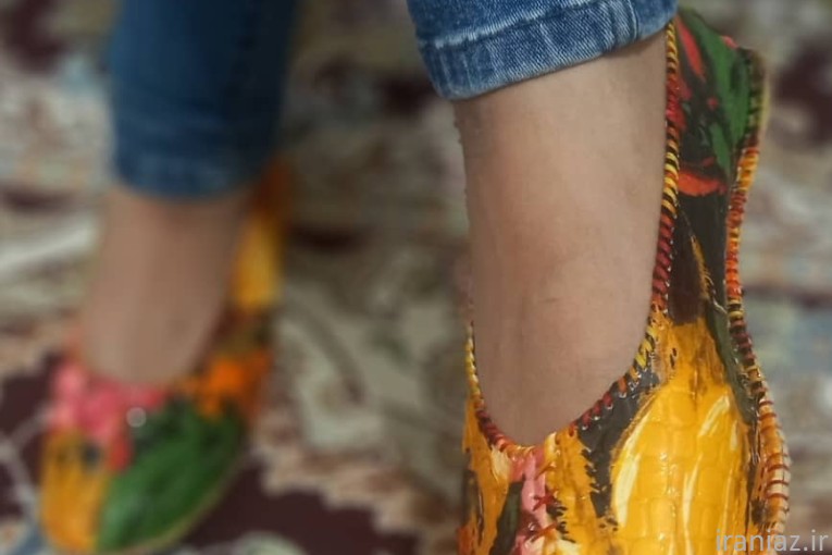 پاپوش روفرشی رنگی رنگی در همه سایزی 