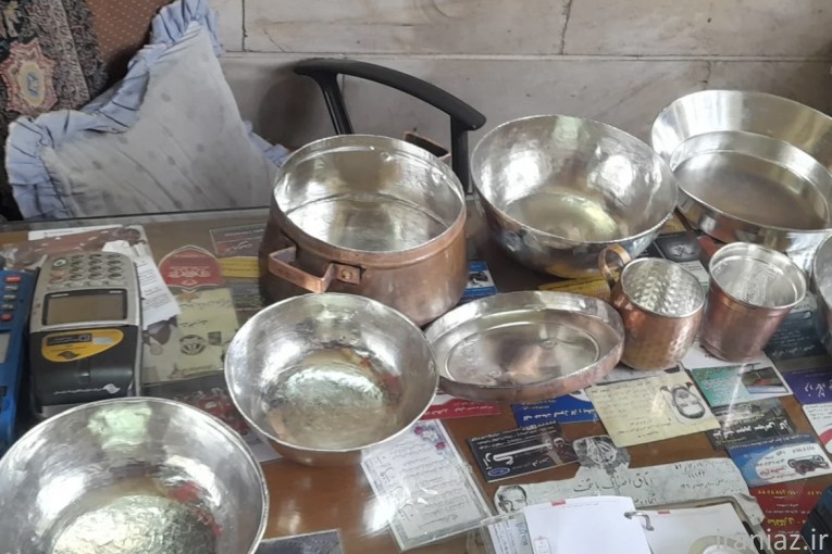 مسگری بابایی سفید کاری انواع ظروف مسی