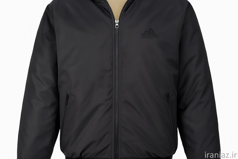 کاپشن مردانه مشکی داخل تمام خز مدل adidas
