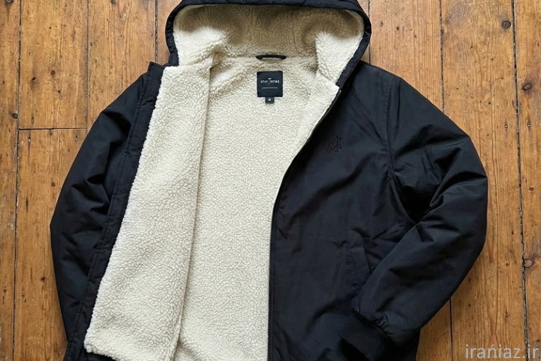 کاپشن مردانه مشکی داخل تمام خز مدل adidas