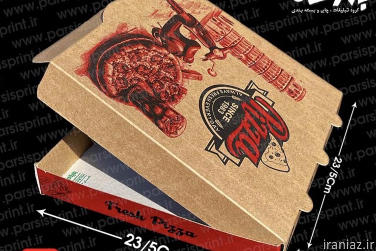 تولید انواع جعبه پیتزا با چاپ عمومی