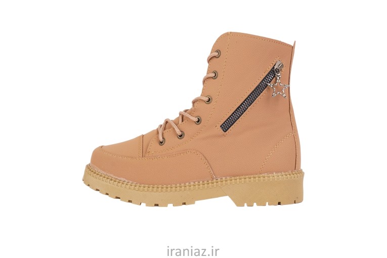 نیم بوت دخترانه قهوه ای مدل shiva